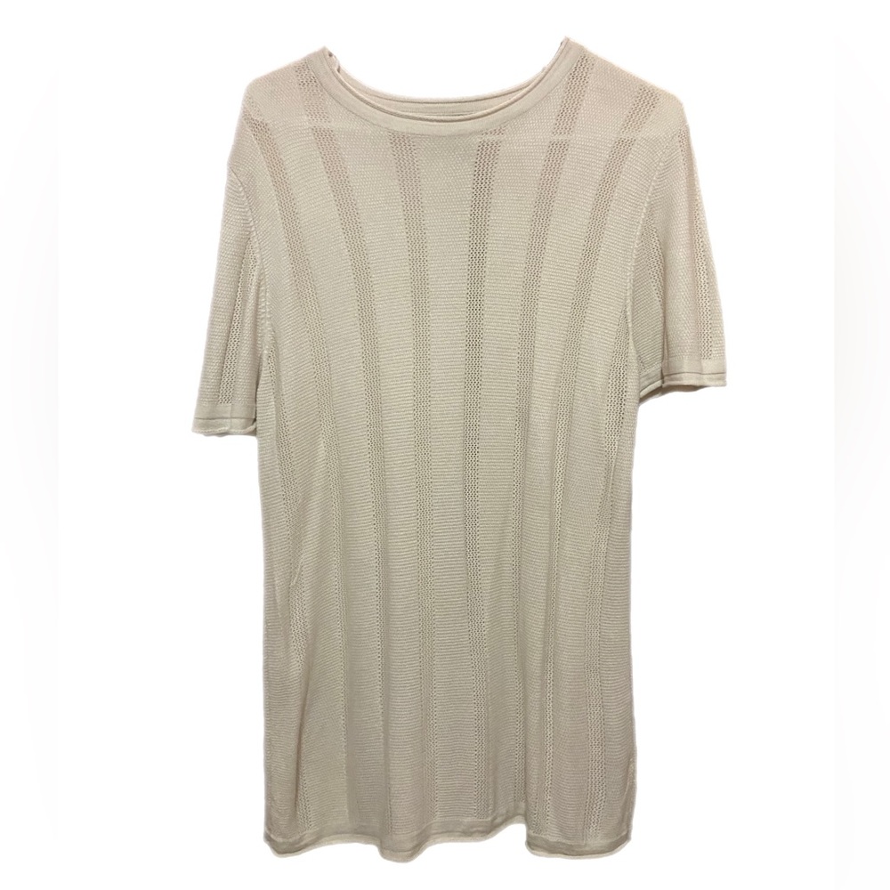 Ribbed and tuck-stitch wool and Lyocell blend jumper